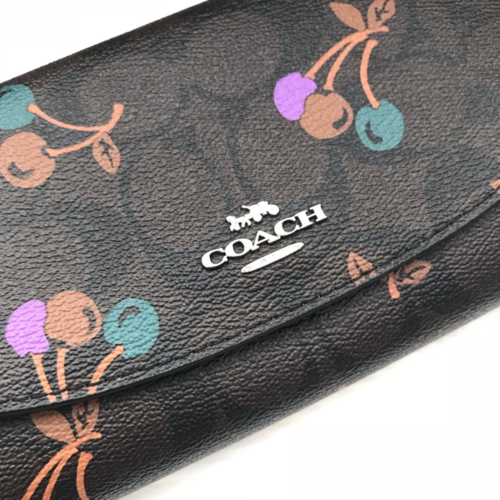 Coach Signature Print Slim Envelope Wallet - Picture 7 of 7